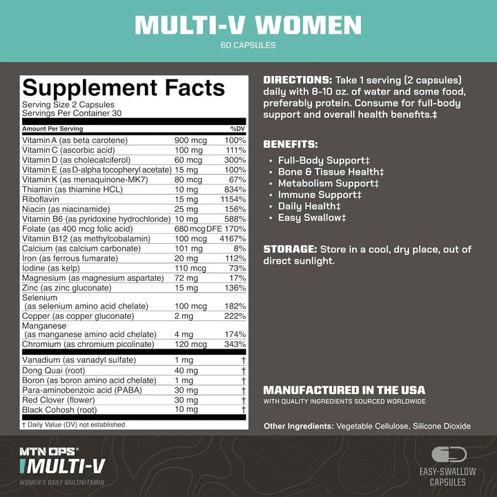 Cápsulas Multivitamínicas Diarias Para Mujer 60 Unidades Com - Imagen 2