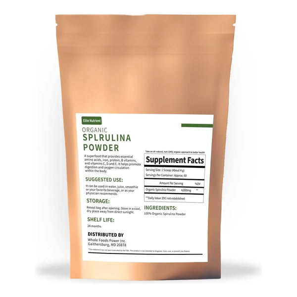 Polvo De Espirulina Orgánica Alto En Proteínas Energizante C - Imagen 1