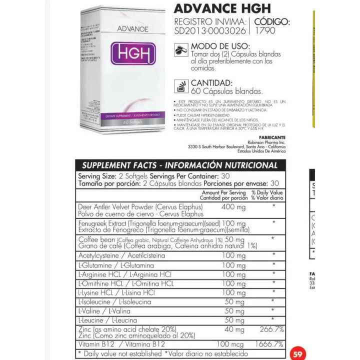 Advance Hgh - Imagen 2