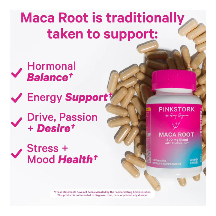 Cápsulas De Raíz De Maca Orgánica 1500 Mg Con Pimienta Negra - Imagen 2