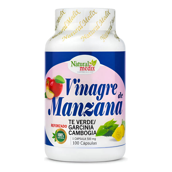 Vinagre De Manzana X 100 Caps Ninguno - Imagen 1