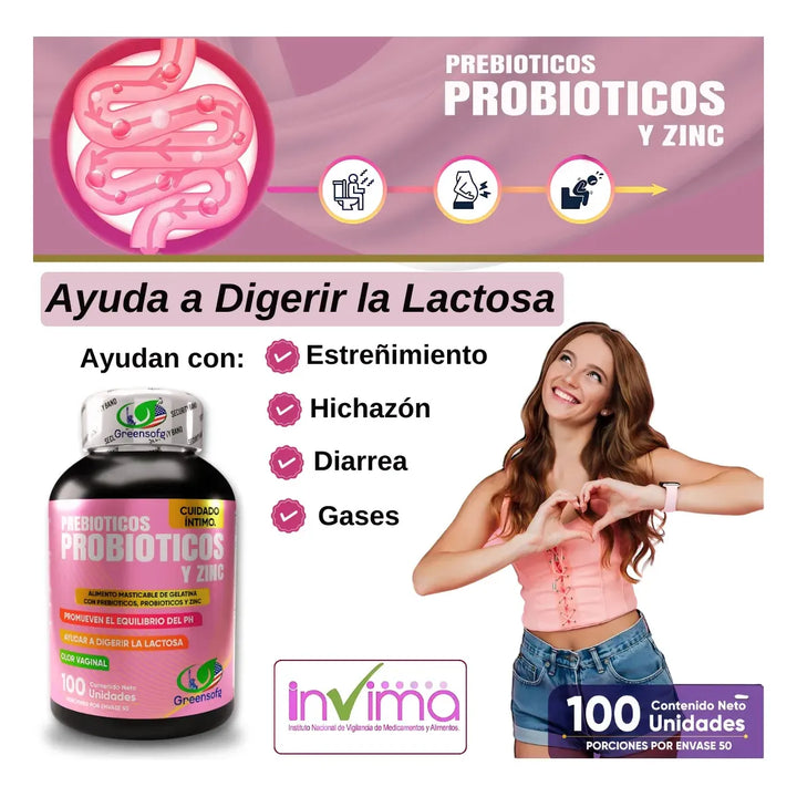Probioticos Vaginales Fem Ph+ Prebioticos Zinc Invima - Imagen 3
