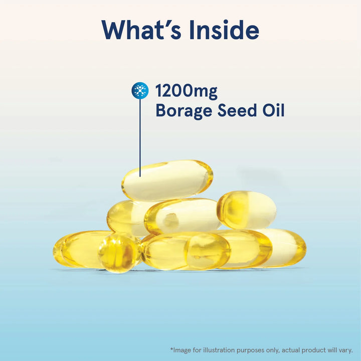 Aceite De Borraja 1200 Mg 120 Cápsulas Blandas Gla Saludable - Imagen 3