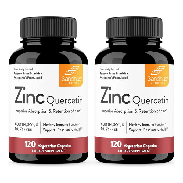 Cápsulas De Zinc Y Quercetina 120 Unidades Cada Una Doble Pa - Imagen 1