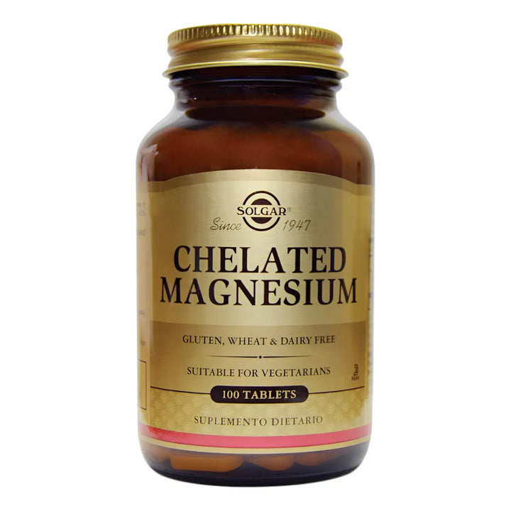 Chelated Magnesium Solgar X 100 Tabletas Sin Sabor - Imagen 1