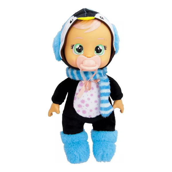 Cry Babies Cuddles Izzy Pinguino Navidad 24 Cm Juguete Interactivo