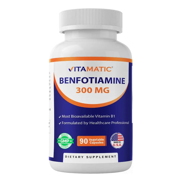 Benfotiamina 300 Mg 90 Cápsulas Vitamina B1 Soluble En Grasa - Imagen 1