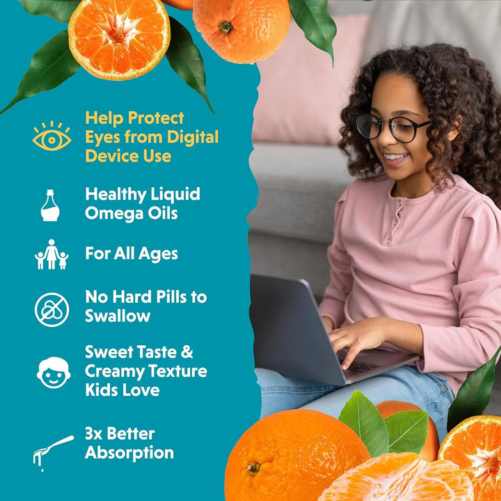 Omega 3 Niños 540 Mg Epa Dha Cerebro Y Ojos Mandarina 227 Gr - Imagen 4