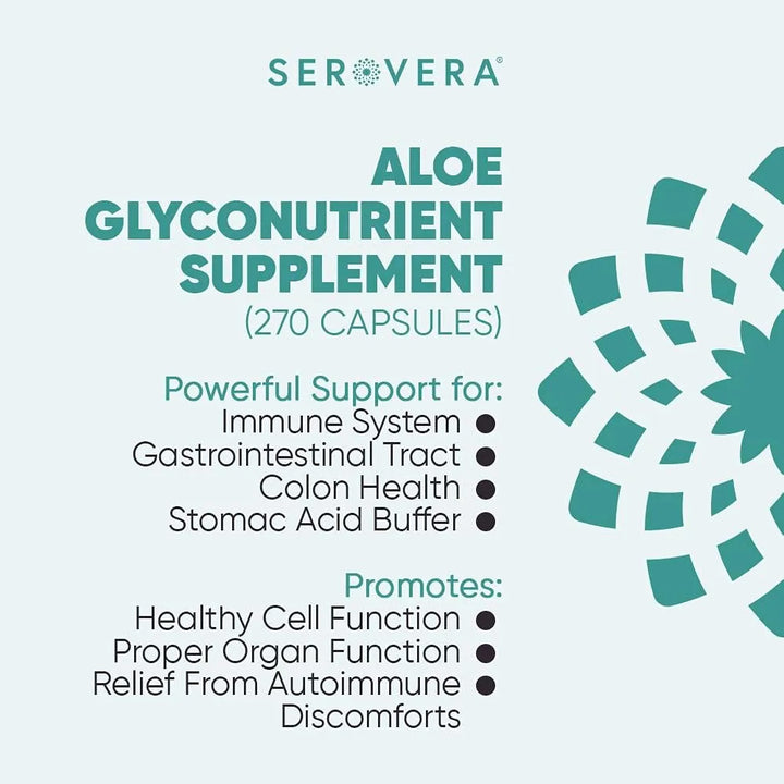 Aloe Glyconutriente 270 Cápsulas Apoyo Inmunológico Digestiv - Imagen 2