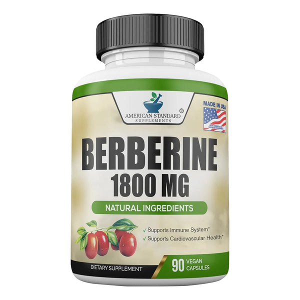 Berberina 1800mg Pastillas Salud Cardiovascular Y Apoyo Inmu - Imagen 1