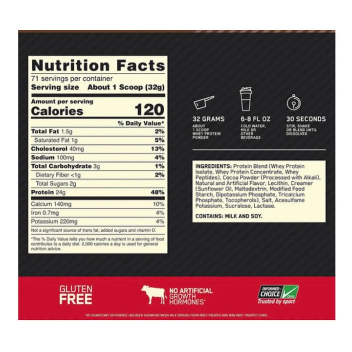 Whey 100% Gold Standard 5 Lb - Imagen 2