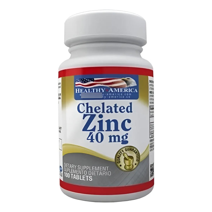 Chelated Zinc Healthy America Vitamina - Imagen 1