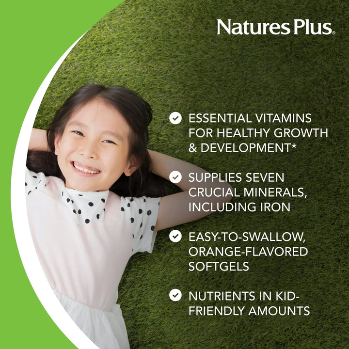 Cápsulas Blandas Multivitamínicas Sabor Naranja Para Niños E - Imagen 4