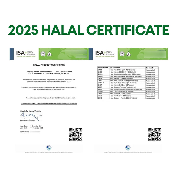 Vitaminas Prenatales Halal Con Dha Hierro Ácido Fólico Jengi - Imagen 6