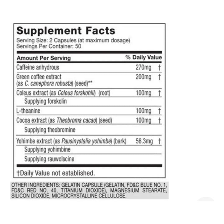 Hydroxycut Elite Hardcore Muscletech 90 Cápsulas Rojas X Tarro - Imagen 2