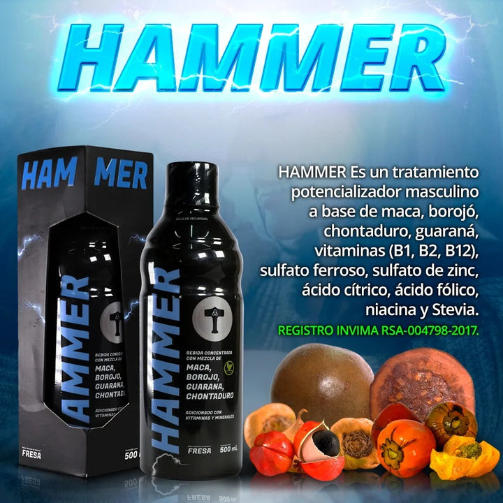 Potenciador Masculino Hammer 500 Ml  - Imagen 3