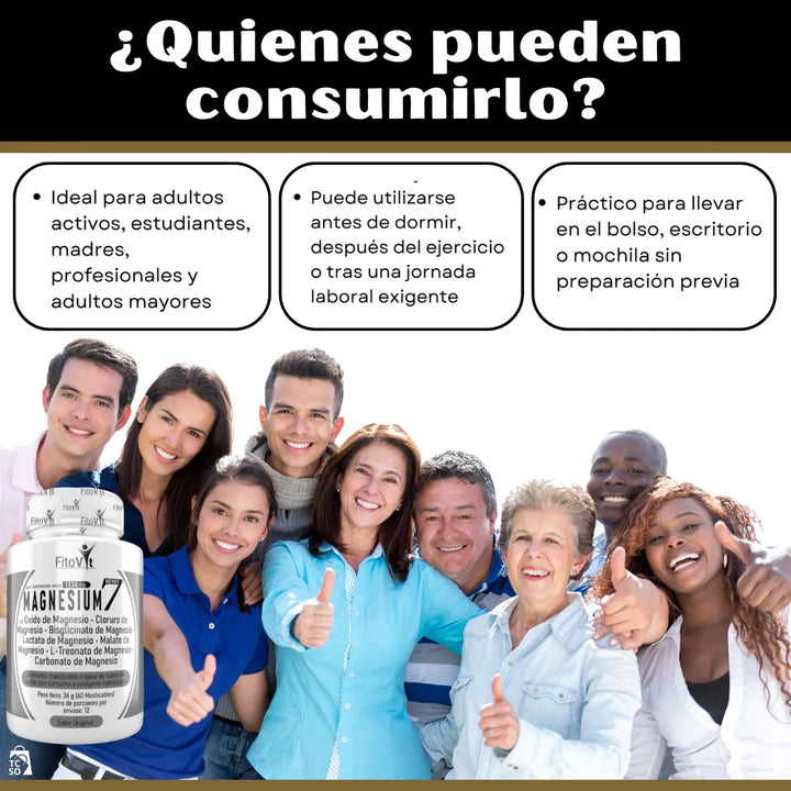 7 Magnesios En 1 Sola Fórmula Natural - Imagen 5