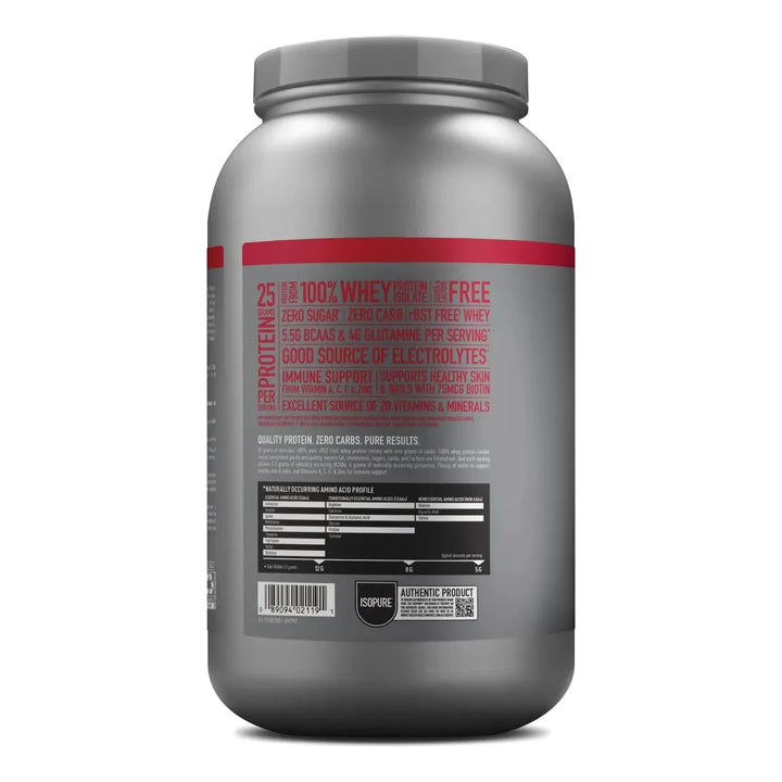 Isopure 3lbs Fresa - Imagen 2