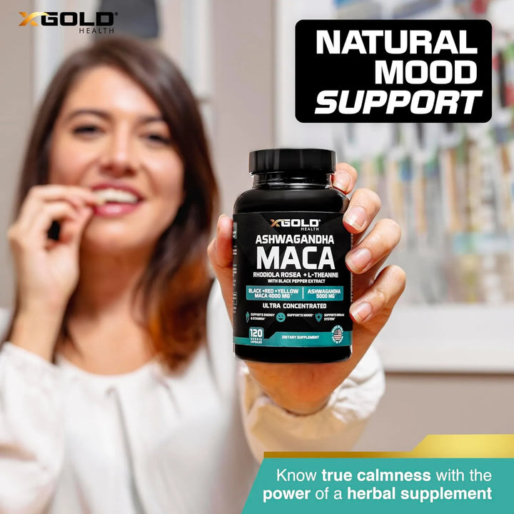 Cápsulas De Ashwagandha 5000 Mg Con Extracto De Raíz De Maca - Imagen 7
