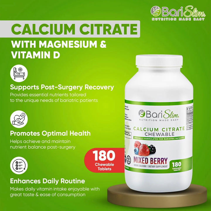 Citrato De Calcio Bariátrico Con Magnesio Y Vitamina D Mezcl - Imagen 3