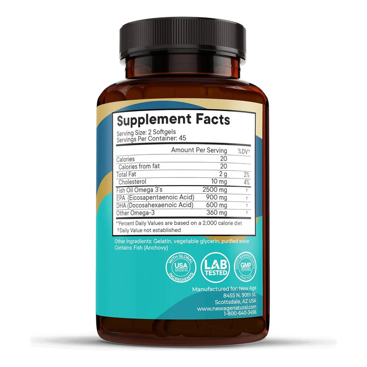 Aceite De Pescado Omega 3 2500 Mg Apoyo Salud Inmune Articul - Imagen 6