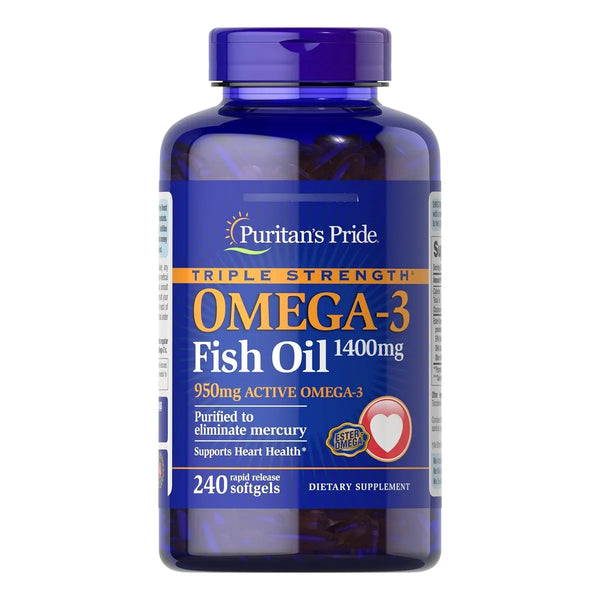 Aceite De Pescado Omega-3 Triple Fuerza 1360 Mg 240 Cápsulas - Imagen 1