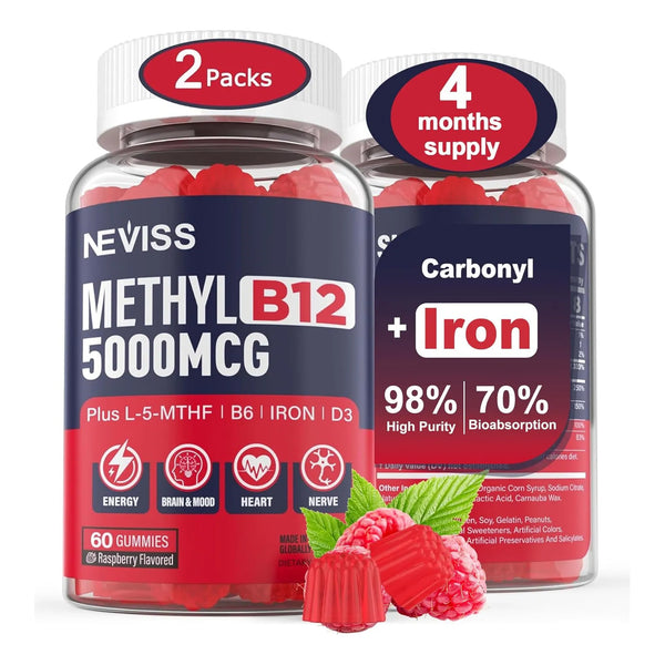 Gomitas De Hierro 18 Mg Con Vitamina B12 5000 Mcg Para Adult - Imagen 1