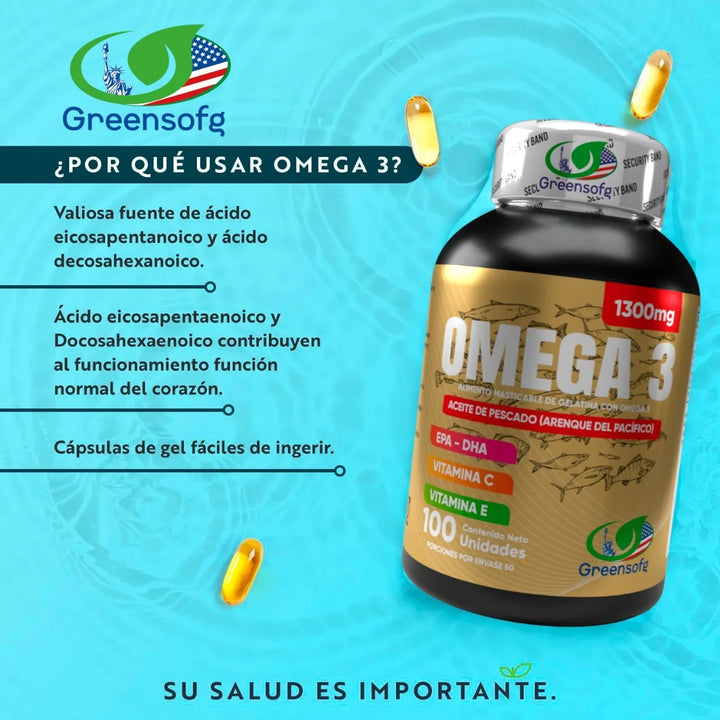 Omega 3 Fish Oil Puro- Epa Dha 1300mg - Imagen 4