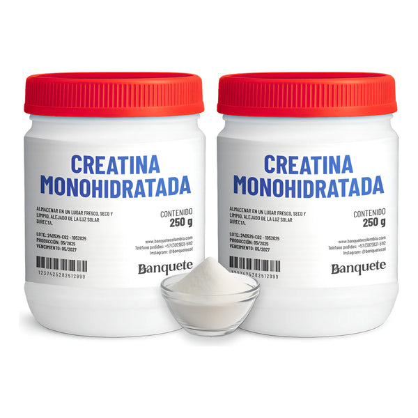 Creatina Monohidratada X2 Tarros De 250g (500g) Pura 100% - Imagen 1