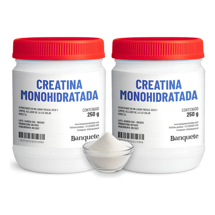 Creatina Monohidratada X2 Tarros De 250g (500g) Pura 100% - Imagen 1