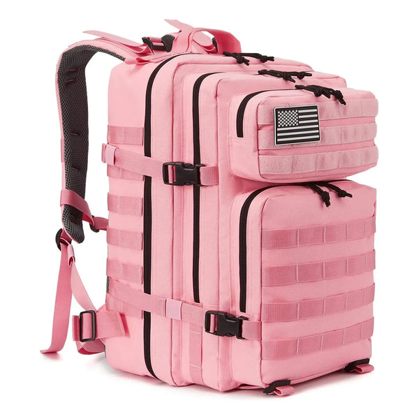 Mochila Táctica Militar QT&QY 45L Resistente al Agua y Modular Para Aventuras Extremas