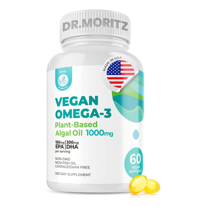 Aceite De Algas Omega 3 Dha Epa 1000 Mg Ácidos Grasos 60 Cáp - Imagen 1