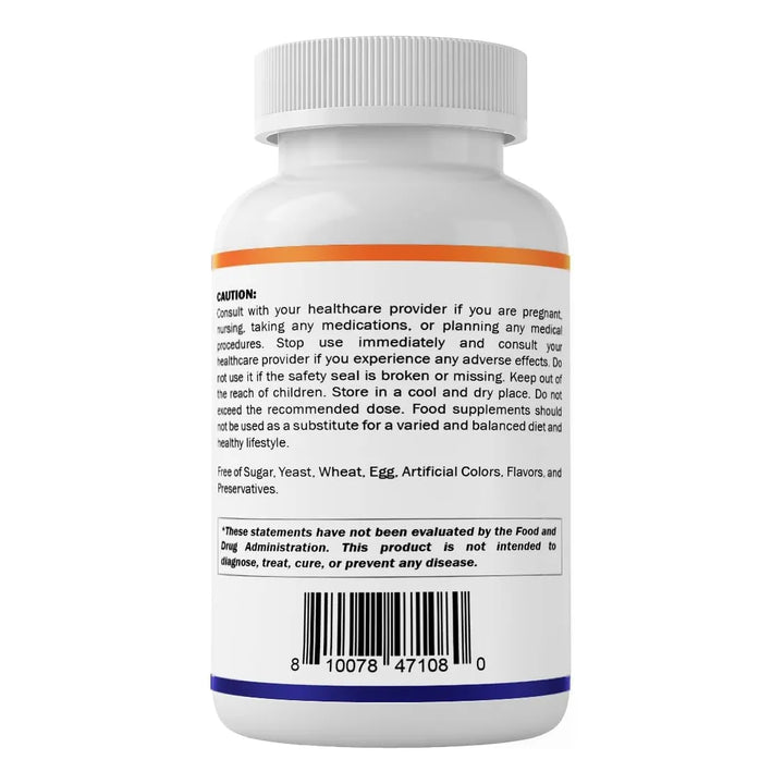 Benfotiamina 300 Mg 90 Cápsulas Vitamina B1 Soluble En Grasa - Imagen 8