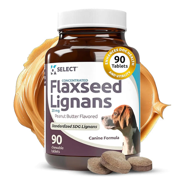 Lignanos Concentrados De Linaza Para Perros 20 Mg 90 Tabletas Salud Natural