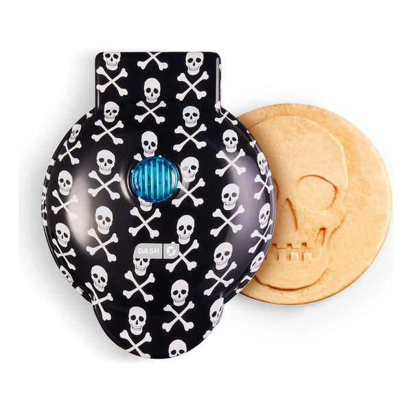 Maquina De Hacer Wafles Dash Mini Calavera Compacta Y Antiadherente