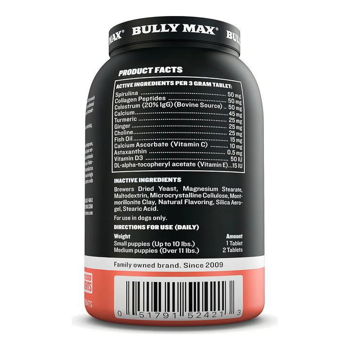 Tabletas Masticables Bully Max Vitaminas 2 En 1 Para Desarro - Imagen 2