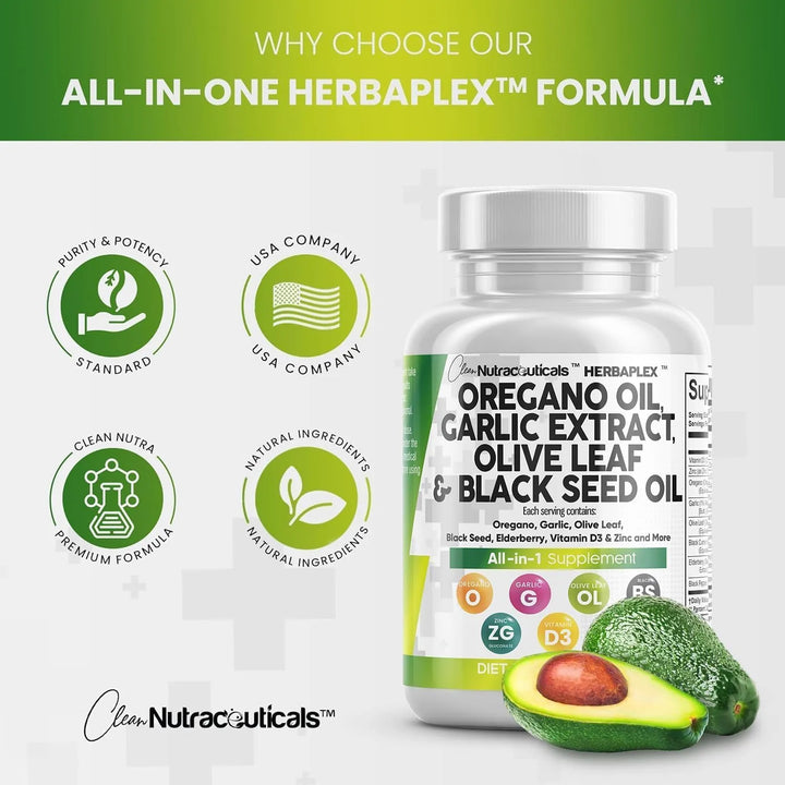 Aceite De Orégano Extracto De Ajo Y Aceite De Semilla Negra - Imagen 3