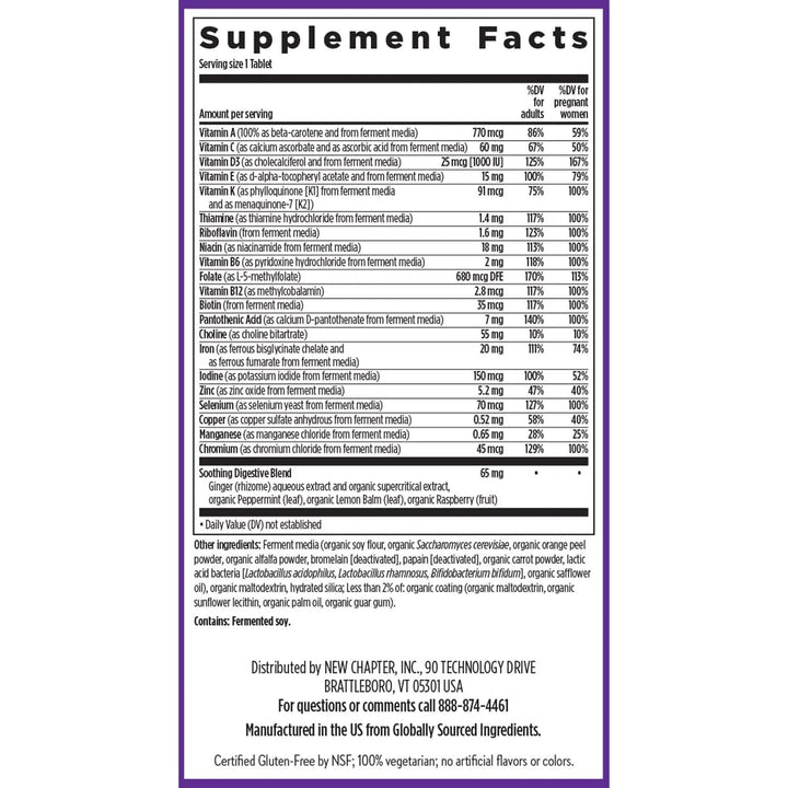 Multivitamínico Prenatal Con Metilfolato Y Colina Para Mamás - Imagen 6