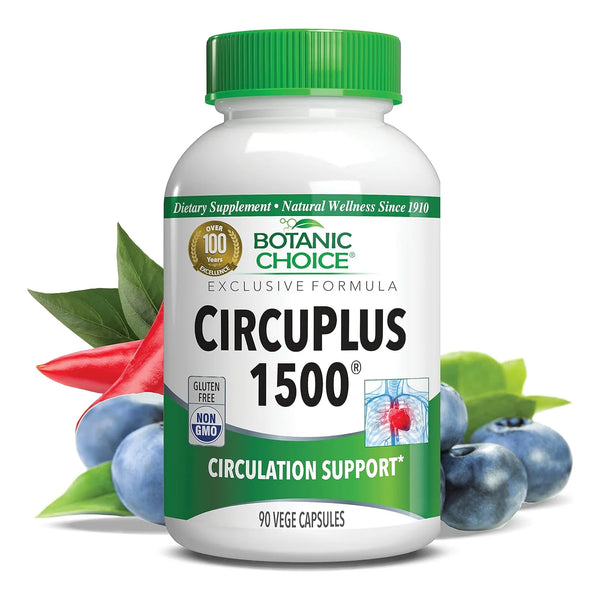 Cápsulas Circuplus 1500 Para Salud Corazón Circulación Venas - Imagen 1
