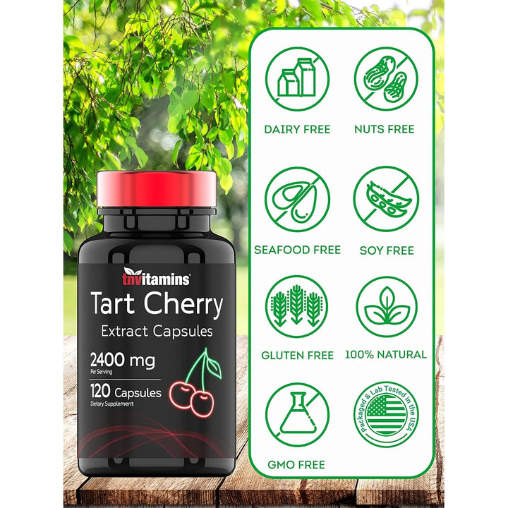 Cápsulas Cereza Ácida 2400 Mg 120 Unidades Antioxidantes Apo - Imagen 6
