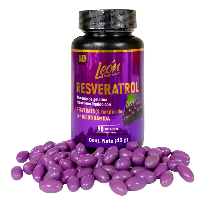 Resveratrol Nicotinamida Con Vitamina C Con Zinc Gelatinas - Imagen 1