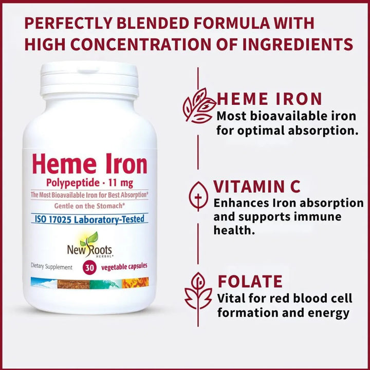 Hierro Con Vitamina C B12 Y Folato Para Mujeres Absorción Óp - Imagen 3