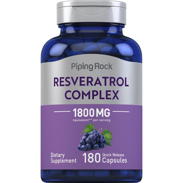 Complejo De Resveratrol 1800 Mg 180 Cápsulas Extracto De Sem - Imagen 1