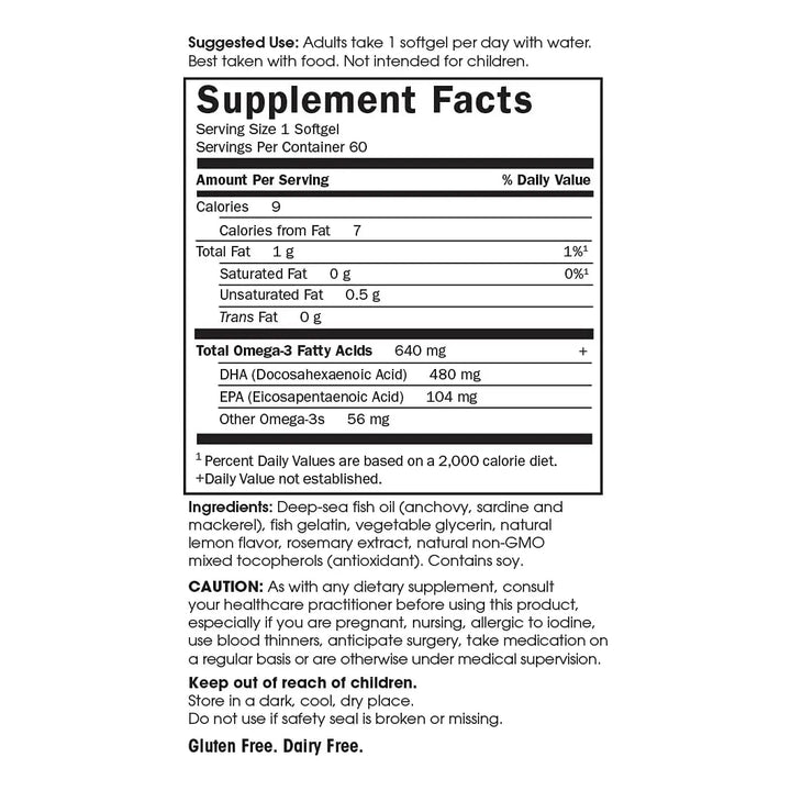 Aceite Natural De Pescado Omega 3 Prenatal 30 Cap - Imagen 6
