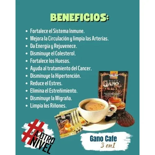 Gano Cafe 3en1  Cafe Tipo Capuchino - Imagen 4