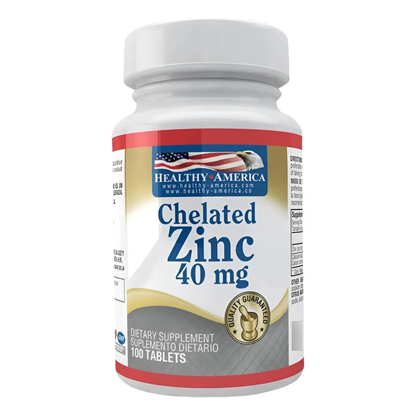 Chelated Zinc X100 Tabs Healthy - Imagen 1