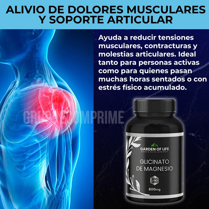 Glicinato De Magnesio Capsulas Alta Absorcion Original  Magnesium Glycinate Softgel Pure Natural - Imagen 5