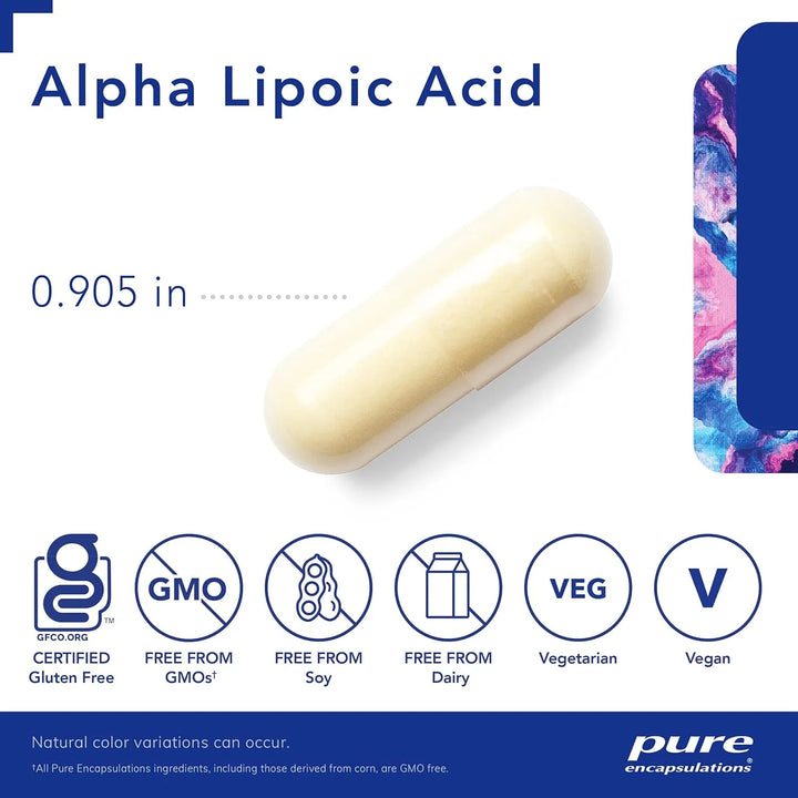 Ácido Alfa Lipoico 600 Mg Apoyo Hepático Antioxidantes Salud - Imagen 3