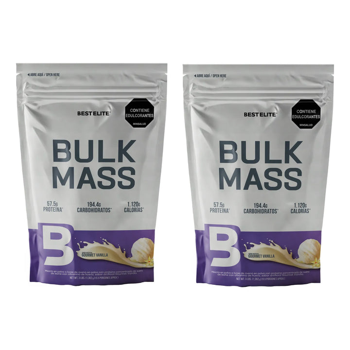 Proteina Hipercarolina Bulk Mass 6 Libras 6lb 6 Lb De Best Elite Mega Gainer Pro Smart Super 5 - Imagen 2