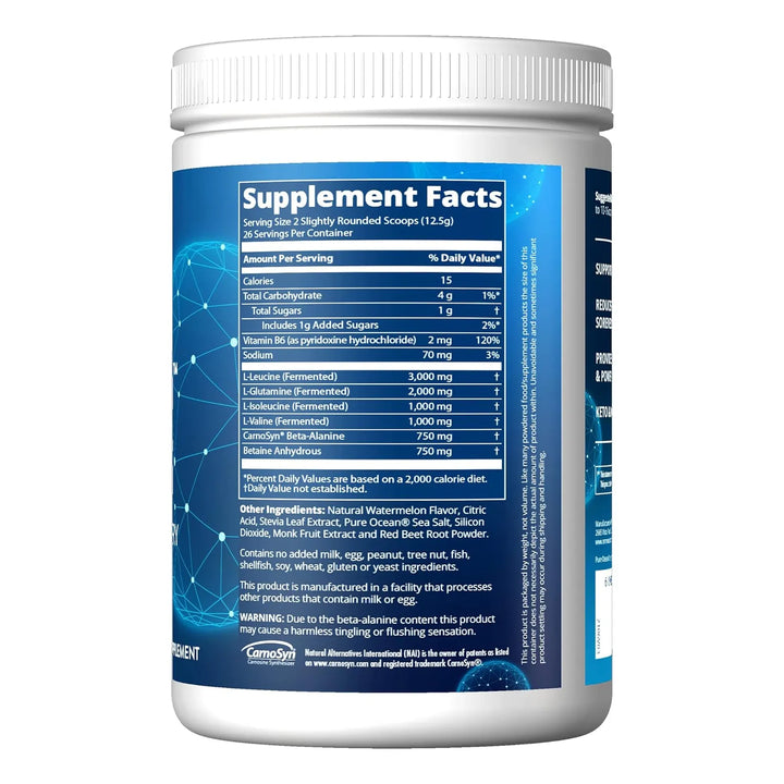 Bcaa Carnosyn 0.34 Oz Sabor Sandía Recuperación Muscular 26 - Imagen 2
